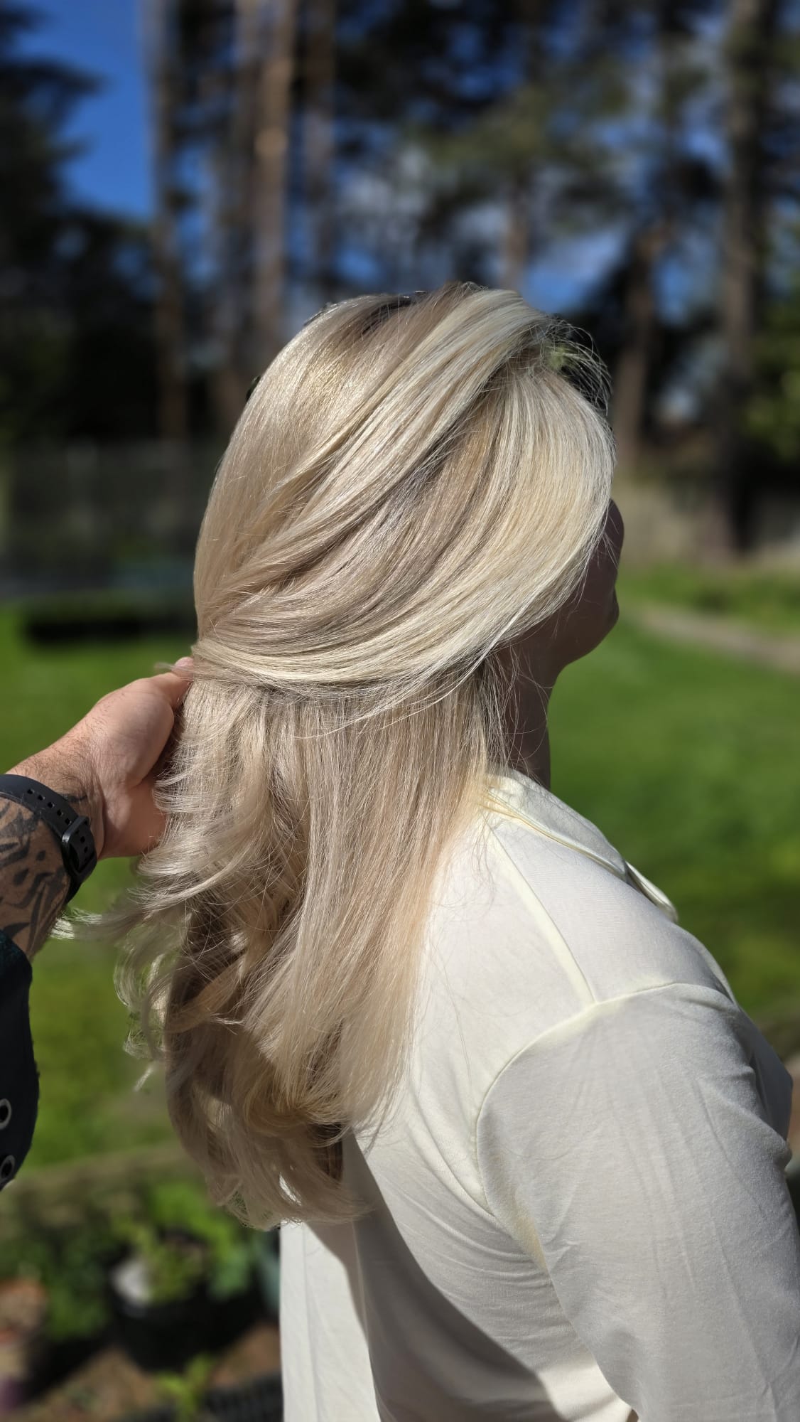 Hair styling by Jerry Nolan